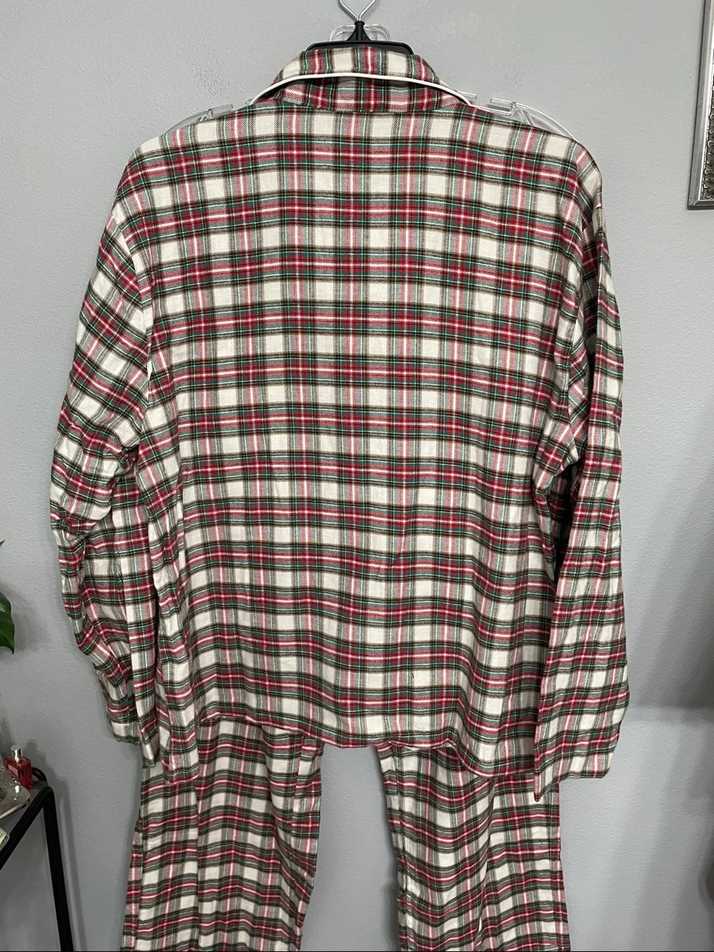 J. Crew Red, Green and White Plaid Women's Pajama Set